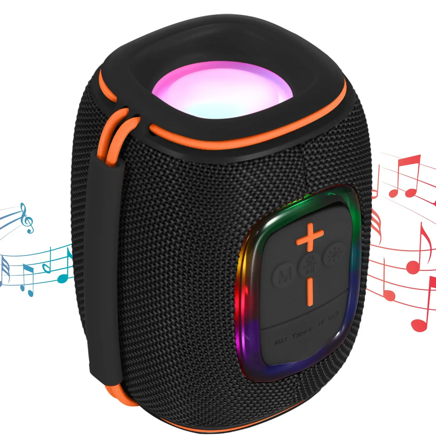 Portable Speaker Powerful Sound And Deep Bass Waterproof Up Pairing Perfect For Home Outdoor And Travel Waterproof Stereo Bass