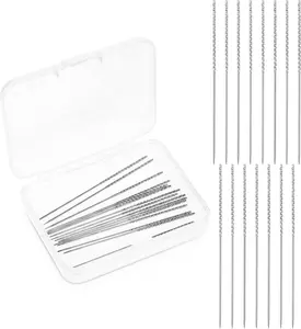 15pcs Snag Nab It Tool,Snag Repair Tool Sharps,Snag Repair Needle Sharps Leather Craft Sewing Needles Broken Thread Repair Tools Suitable for Knitting Clothing Curtains (0.03 x 2.36 Inch)