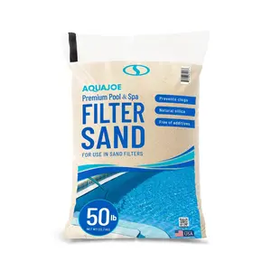 Aqua Joe Premium Pool & Spa Filter Sand for Swimming Pools, 50 lb, FLTSAND50