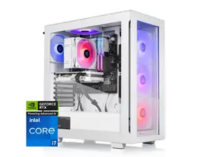 Thermaltake LCGS View 1460TS-350 Gaming Desktop (Intel Core i7-14700F, 32GB 6000MT/s DDR5 RGB Memory,  NVIDIA GeForce RTX 5060 Ti, 1TB NVMe M.2, WiFi, Windows 11) V35S-B76S-56T-LCS