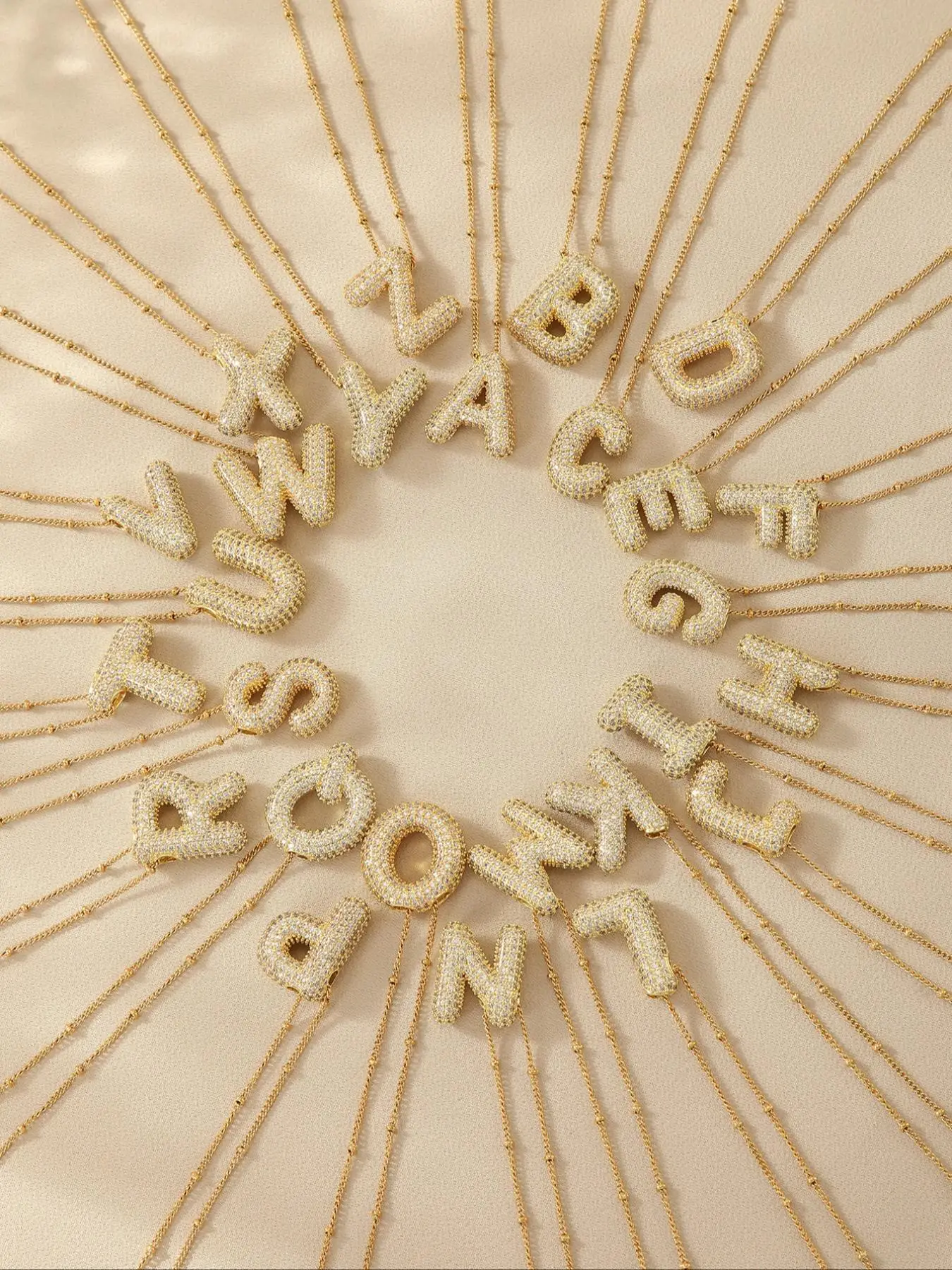 Fashion Rhinestone Letter Pendant Necklace for Women & Men Back To School, Y2k 2024 Summer New Skinny Chain Jewelry for Party, Statement Necklace, Ini