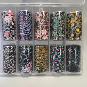 Animal Floral Mix Nail Foil - Assorted Designs for Manicure & Spice Cuticles - Perfect for Stylish Nail Polish