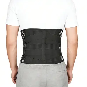 Mens Adjustable Waist Trainer with Hook and Loop Fastener Breathable Waist Cincher Belt Shapewear Waist Trainer Girdle for Daily & Work