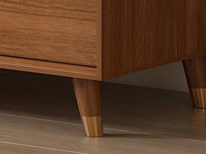 L-Shaped Extendable Makeup Vanity with Hidden Flap Mirror & Dimmable LED Lights, 6 Drawers + Storage Shelves, 3 Color Modes, Wood Grain Brown Dressing Table for Small Bedroom