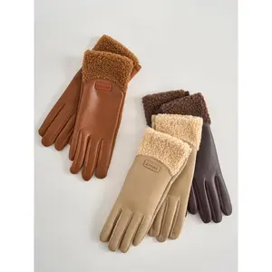 Winter Thermal Gloves for Men & Women, Touchscreen Waterproof Windproof Cycling Gloves, Thick Fleece Lined Outdoor Motorcycle Gloves