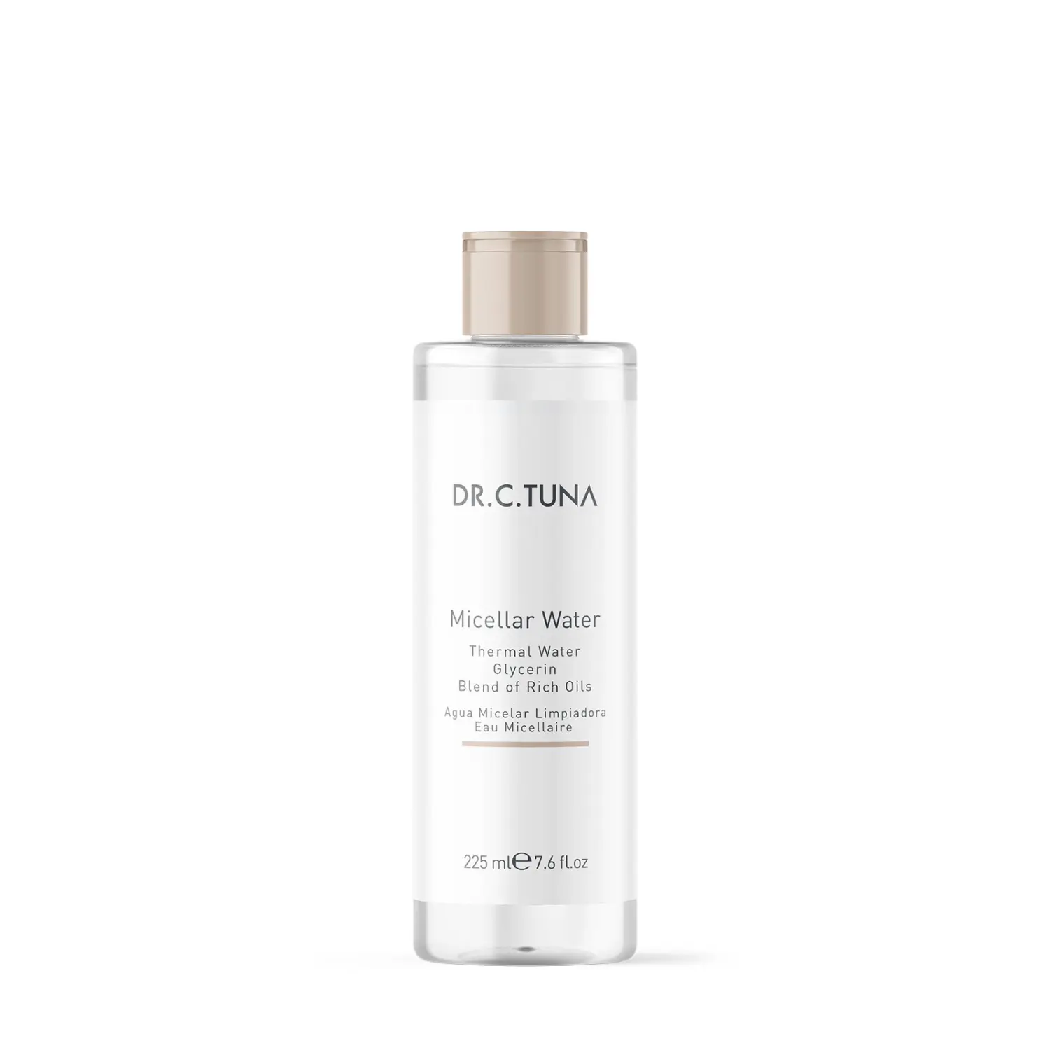 FARMASI DR. C. TUNA Micellar Water Makeup Cleanser - 225ml (7.6oz) Gentle Cosmetic Cleanser with Pad Compatibility, Genuine New, Same Day Shipping