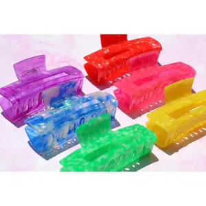 Custom Neon Acetate Hair Claws