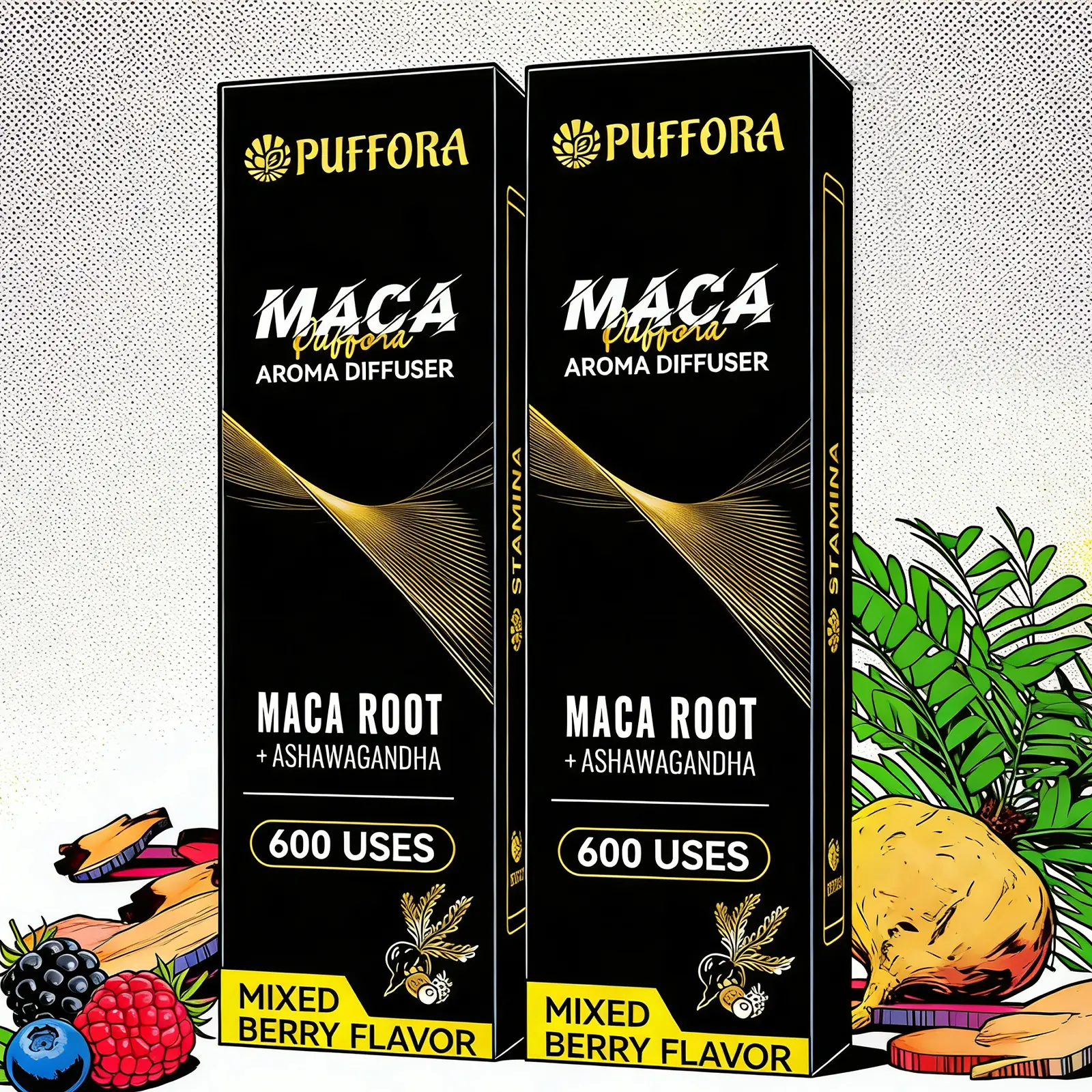 STAMINA - MIXED BERRY FLAVOR 2 PACKS