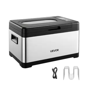 VEVOR Sous Vide Cooker, 800W Sous-Vide Machine, Suveed Cooking Machine with LED Digital Display, Glass Lid, Precise Temperature & Timer Control, for Family & Friends, All-in-One Sous Vide Pot