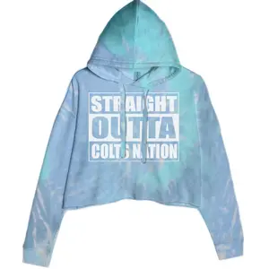 Straight Outta Colts Nation Football  Cropped Hoodie Sweatshirt