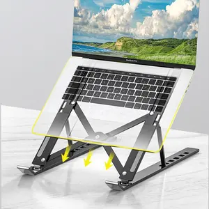 Portable Foldable Laptop Stand, 6-level Adjustable Laptop Cooling Stand, Foldable Laptop Holder, Laptop Accessories for Home Office