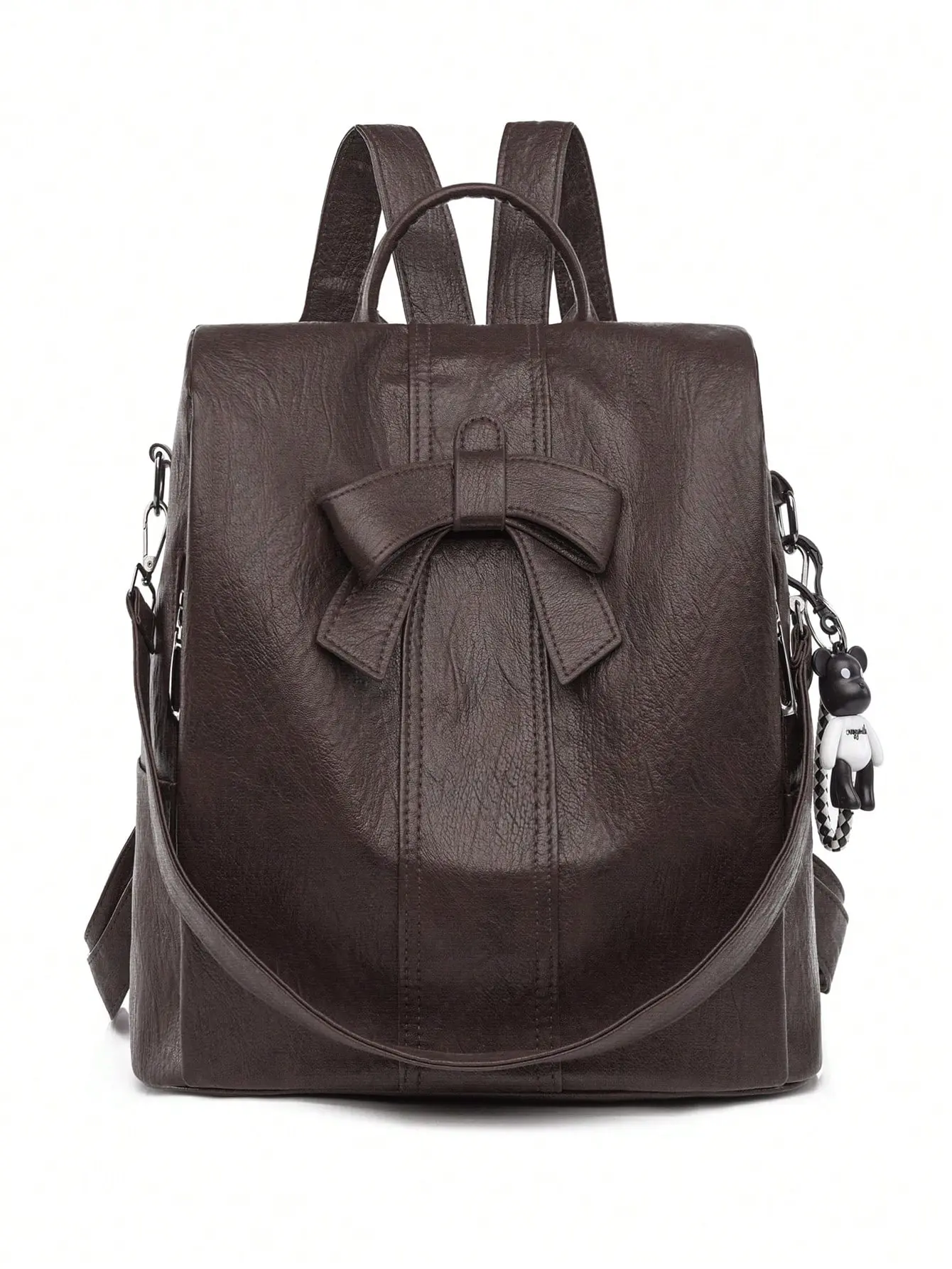 Women's High-Quality Leather Anti-Theft Backpack - Clean Aesthetic, Compact Utility, Casual Sport, Carry-All, City Style, Functional Casual Daypack for Travel, School, Clean Aesthetic Backpacks, Compact Utility Backpacks