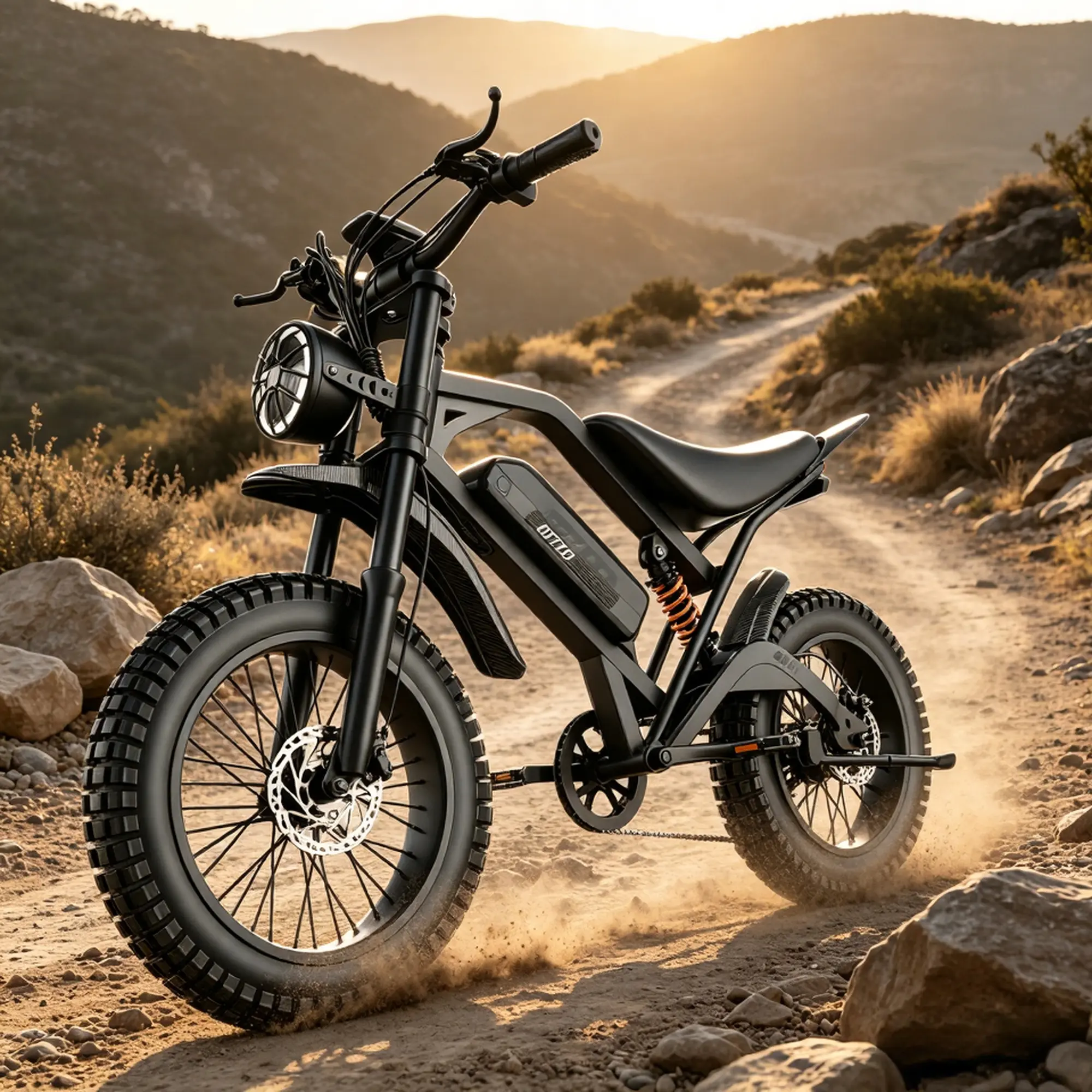Fweork GT50 Adult Electric Dirt Bike, 5500W Peak Motor, 48V/30Ah Battery, 40 MPH Top Speed, Full Suspension, 20" All-Terrain Tires, 7-Speed Off-Road Electric Motorcycle