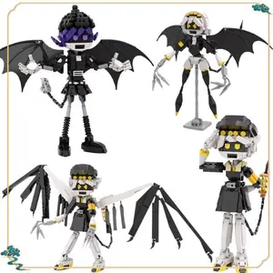 2026 new MOC Anime Characters Doomsday Dronesed Building Blocks Kit Murdered Uzi N V Killer Drones Model Kids Puzzle Toys Birthday Gift