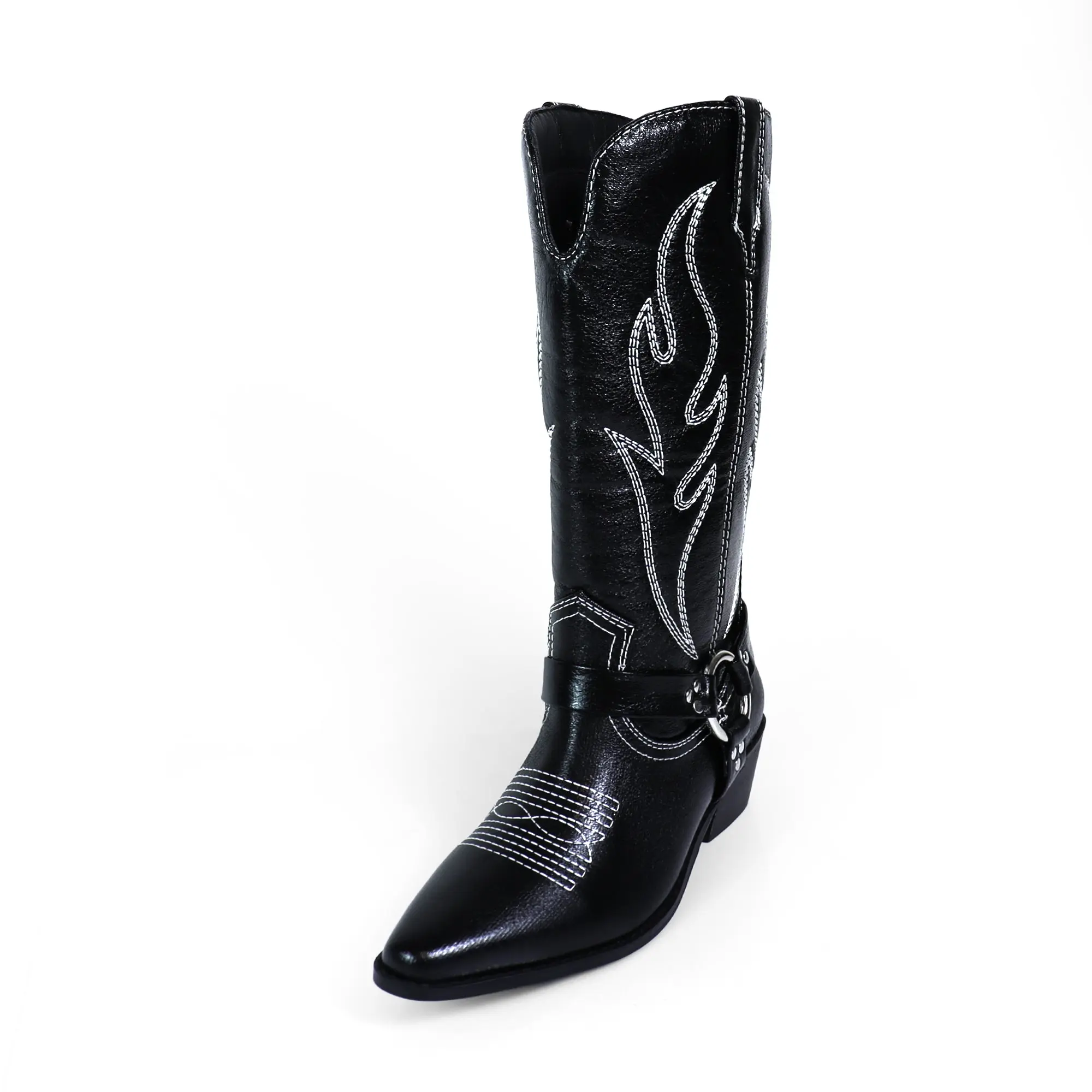 EVIE-1 COWBOY BOOTS W/ EMBROIDERED