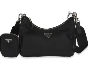 Pre-owned PRADA Nylon Crossbody Bags Black Re Re Edition 2005 Bag