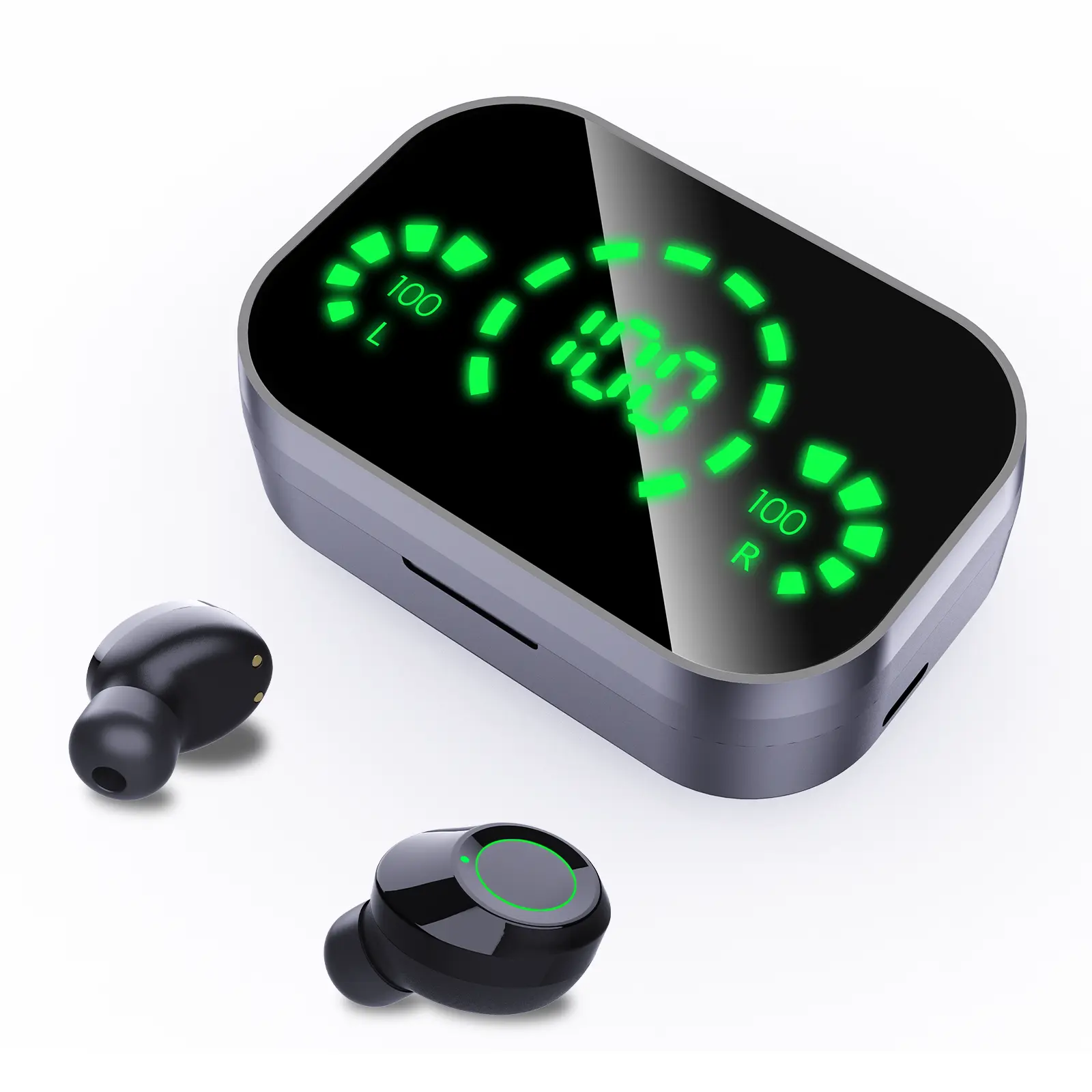 ANKRIYUL YD03 Black Mini In-Ear Earbuds Headphones, Wireless Audio Electronic Device for Outdoor Sports Hiking, Non-Water-Resistant Earphones for Running