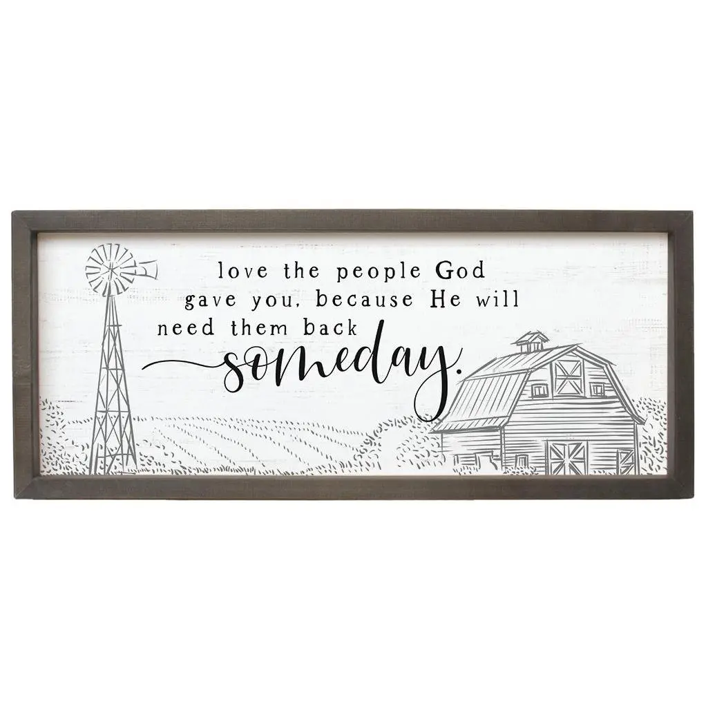 Sincere Surroundings. 24" People God Gave. Farmhouse Frame. Sincere Surroundings. 24" People God Gave. Farmhouse Frame.