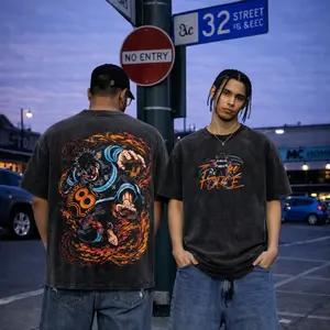 Shinra Kusakabe Fire Force Vintage Washed Oversized T-Shirt, Tank Top, Hoodie, Sweatshirt – Anime Fire Kick Graphic Tee, Flame Power Streetwear, Heavyweight Cotton Boxy Fit Unisex