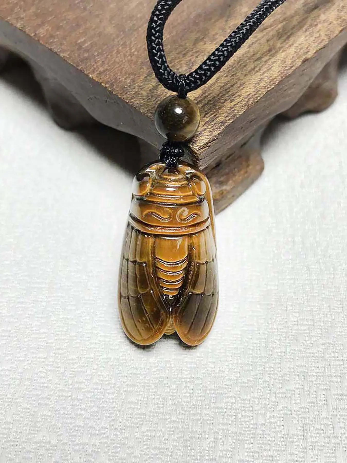 Cicada Design Pendant Necklace, Casual Vintage Jewelry for Party, Daily Decor for Men & Women, Trendy All-match & Exquisite Jewelry for Birthday Gift, Fall Outfits, Earthtone Fall Freshness, Daily Wear Necklace