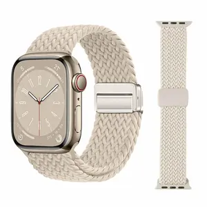 AURA Imperium Magnetic Adapt Smartwatch Tracker Adjustable Band for Apple Watch Series 1-10 SE Water-Resistant Breathable Design Electronic Gadgets lady woman couple