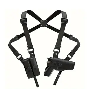 Tactical Underarm Universal G17 Holster 92 Outdoor Concealed 1911 Leather Gun Bag Men's Sling SpringStatements