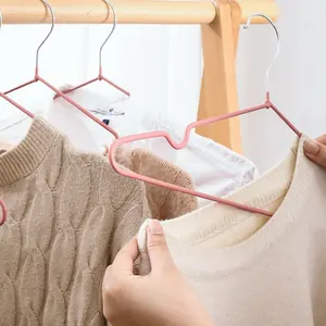 Single Thickened Hanger 40g, Non-Slip Traceless Home Storage Clothes Rack, Durable Plastic Coated Hangers, Available in Bulk