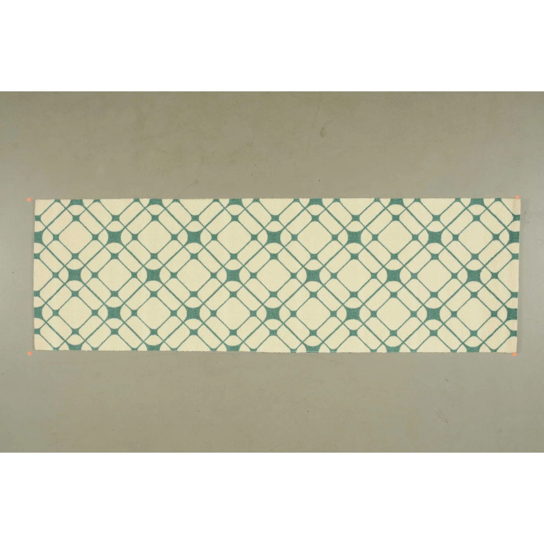 Nourison Home Enhance EN005 Ivory Turquoise Contemporary Power-loomed Rug
