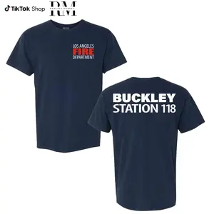 9-1-1 TV Show LAFD Shirt - Buckley T-shirt, Nine Eleven Sweatshirt, 911 TV Series Hoodie, Unisex Comfort Cotton Tee Menswear Top