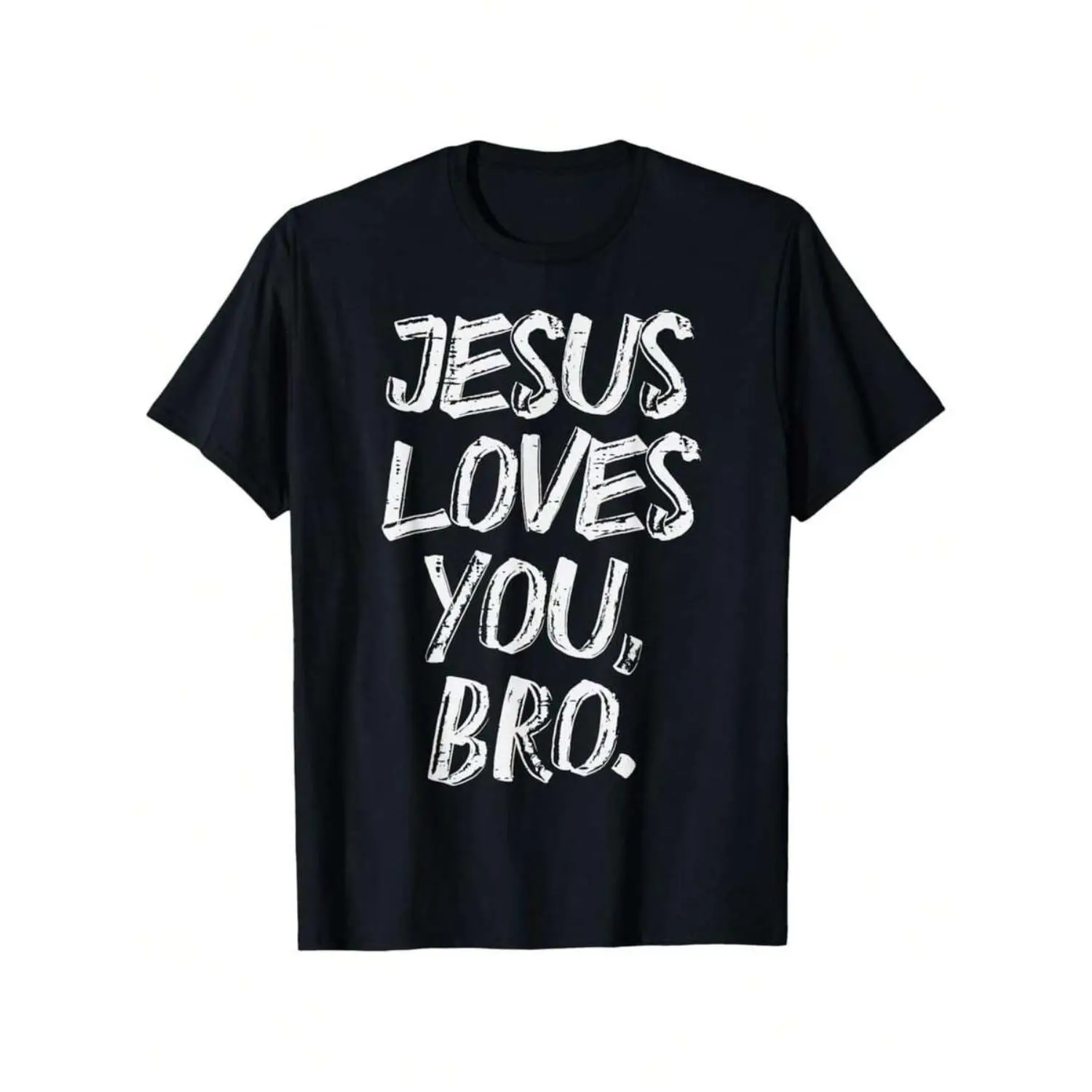 Jesus Loves Bro Religious God Christian Kids Men T Shirt