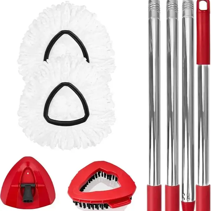 2 Mop+1 Brush+1 Base+Handle
