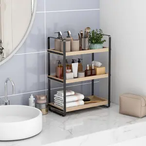 Bathroom Counter Organizer,Bathroom Countertop Organizer,Counter Shelf,Countertop Storage,Organization and Storage,Makeup Shelf,Sink Caddy(Burlywood 3 Tier) Racks