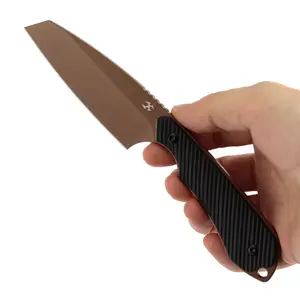 2026 NEW | KANSEPT Valk | Fixed Blade | G10/Cooper Carbon Fiber Handle | 3.0" Nitro V | Sparrow Knife Design | G019 Series