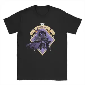 Men's T-Shirt Cookie Run Kingdom Silent Salt Cookie Funny Pure Cotton Tees Short Sleeve Runner Game T Shirts Crewneck Tops New