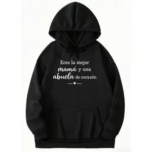 Long Sleeve Hoodie for Kind Grandmothers – Spanish Abuela De Corazón Graphic Design