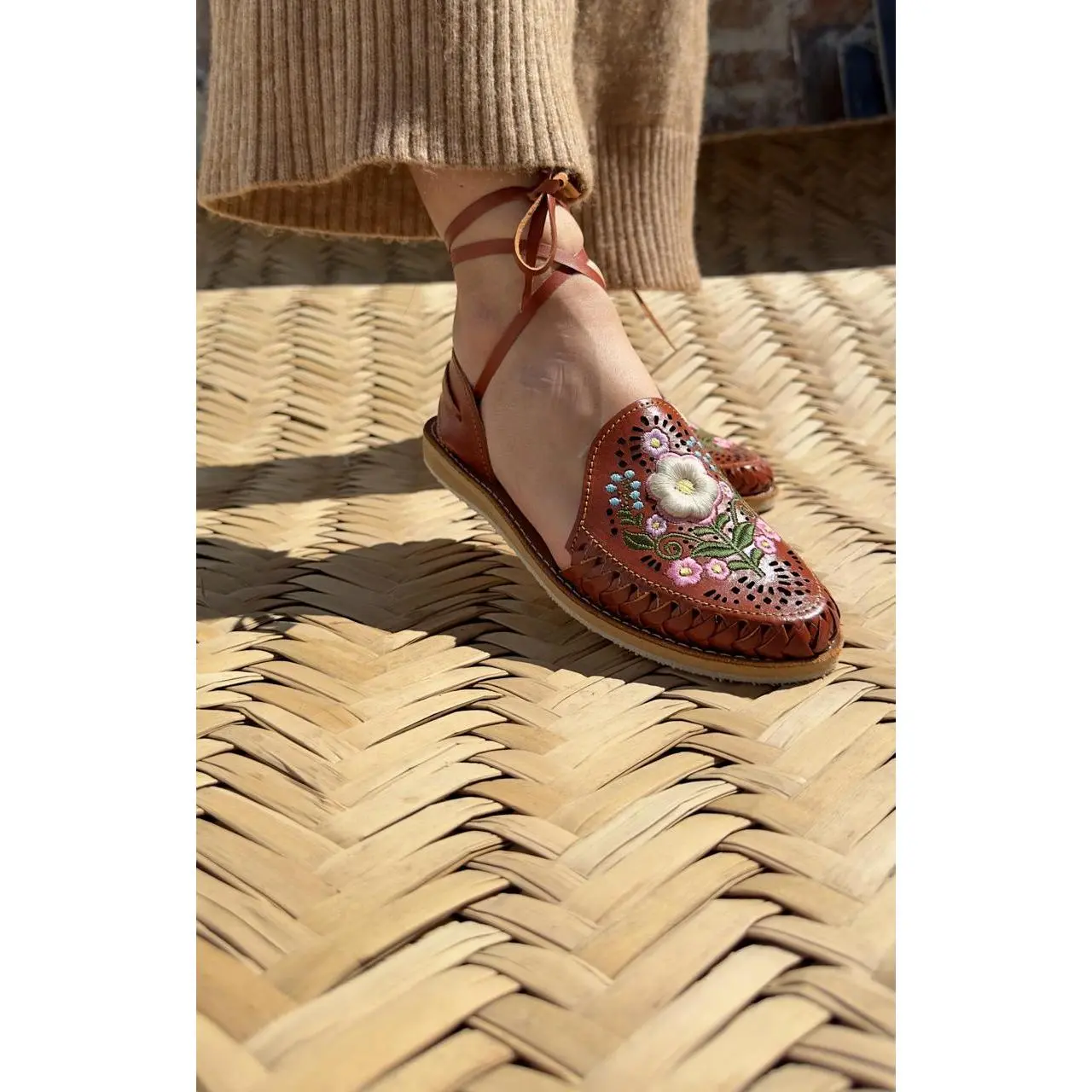 Darcy Mexican Huaraches Brown Darcy Mexican Huaraches Brown