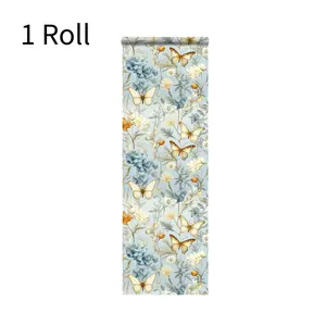 Autumn Leaf Butterfly Wallpaper Roll, Multi-Color Floral Pattern, wallpaper peel and stick，Moisture-Proof Removable Contact Paper for Living Room Bedroom Kitchen Decor，wallpaper for bedroom，wallpaper for living room