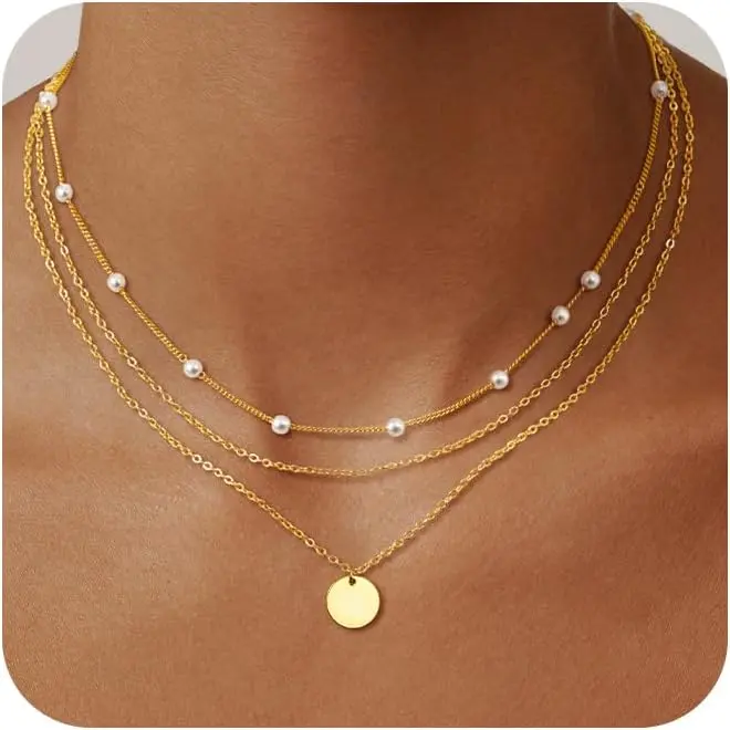 3PCS / Pearl & Chain & Coin