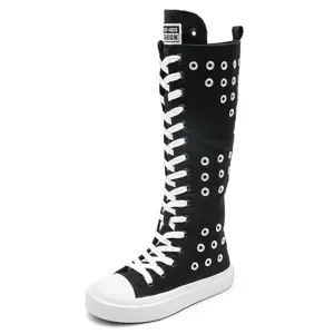 Boys and Girls High Top Children's Canvas Shoes Fashion Street Dance White Campus Shoe Outdoor Leisure Sneakers Shoes