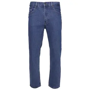 Jeans Men's Denim Pants Premium Cotton Straight Leg Regular Fit Style  2 SIZES UP FOR BAGGY Menswear Classic Zipper Streetwear raw denim Casual Trouser graduation outfits baggy pants baggy jeans men