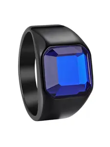 Men's Titanium Steel Tiger Eye Ring, Durable and Fashionable, Elegant Fashion Rings, Perfect Gift for Engagement, Wedding, Anniversary, Jewelry Gifts, Includes Ring Box