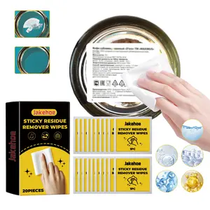 Individually Wrapped Adhesive Remover Wipes - Instantly Erases Sticker Residue, Tape & Glue, Safe for Phones, Glass, & Cars