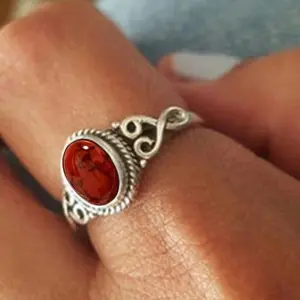 Turquoise Vintage Inlaid Ring – Unique Color Options, Comfortable Daily Wear, Ideal Anniversary & Birthday Gift