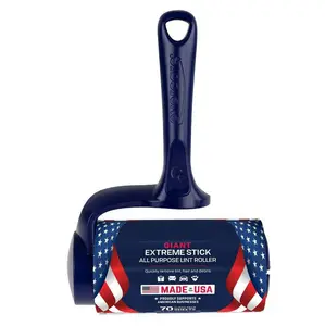 Giant Extreme Stick All-Purpose 70 Layer T-Handle Lint Roller - Made in USA - Quick Lint Removal Tool