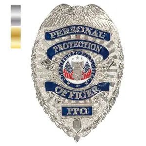 Rothco PPO Badge - Gold or Silver Engraved Excellence Liberty Bell Emblem Nickel Plated Zinc