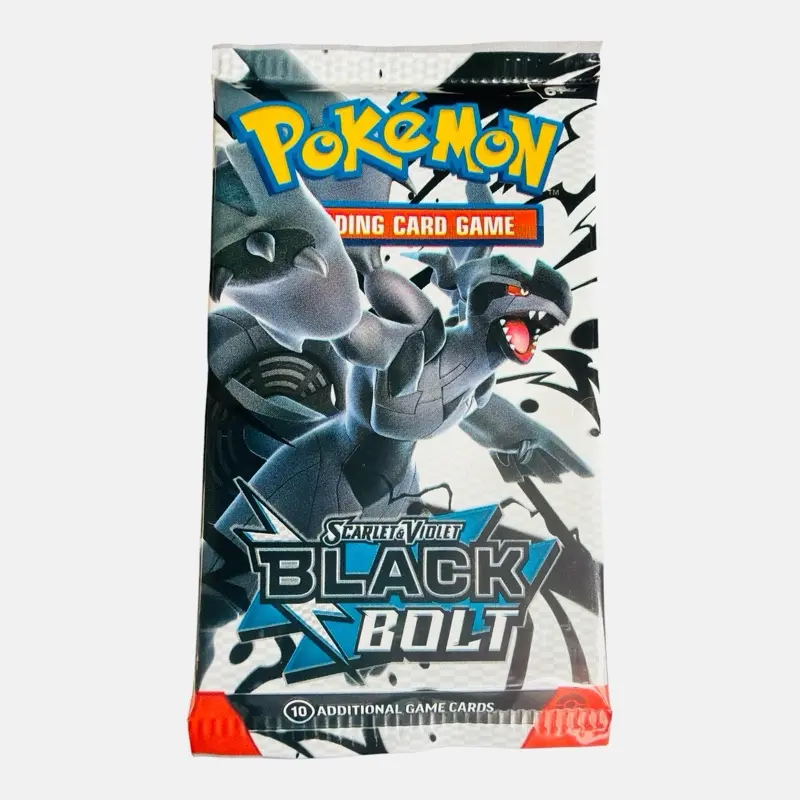 Pokémon Scarlet and Violet Black Bolt booster pack ( 10 cards per pack )