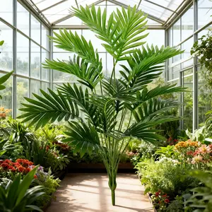 Artificial Large Palm Tree, 2.69 Feet, Realistic Touch, Indoor Outdoor Decor, Home Garden Office, Plastic Material, Summer Decoration, Fake Indoor Plants