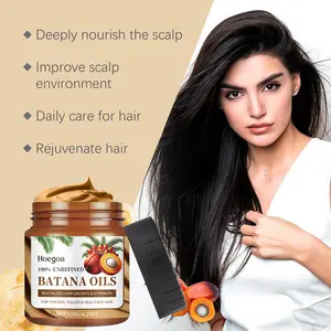 Hoegoa Batana Oil Balm repairs frizz and nourishes hair, smoothing and moisturizing hair mask