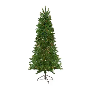 Northlight 7.5' Prelit Canadian Pine Christmas Wall Tree