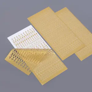 Glitter Letter & Number Sticker, 3 Counts/set Self Adhesive Decorative Sticker, DIY Decals for Scrapbooking, Journaling, Gift Wrapping